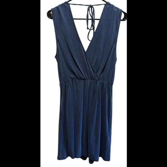 BCBG Generation Womens Navy Dress Faux Wrap ‎ Small  NWT - Picture 2 of 5